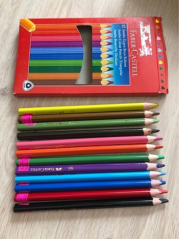 12 Li faber Castell kuru boya