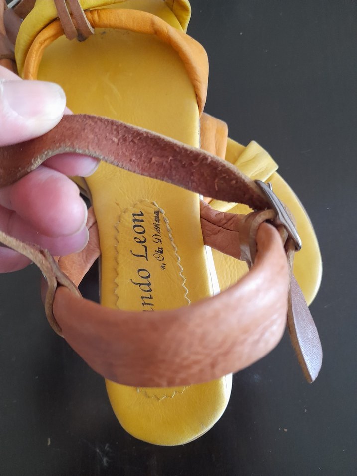 Sarı Bohem Tarzı  Kadın Sandalet - Görsel 3