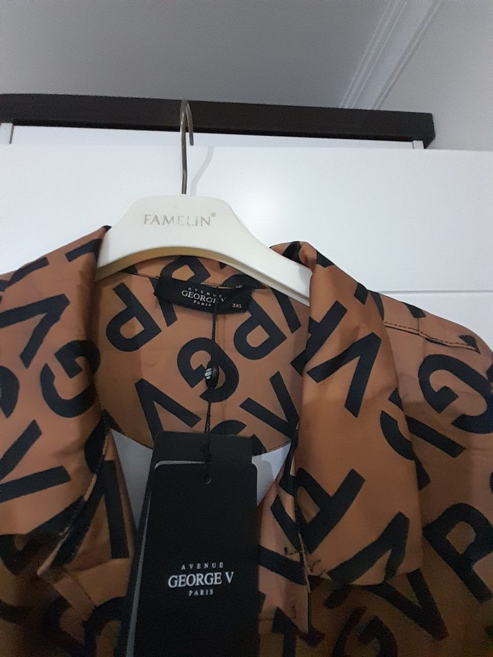 Kahverengi Kemerli Batik Desenli Mini Tişört ve şort - Görsel 5