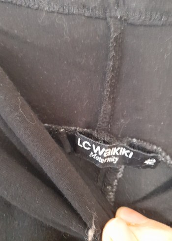 Siyah Kemerli Hamile Kot Pantolon - Görsel 3