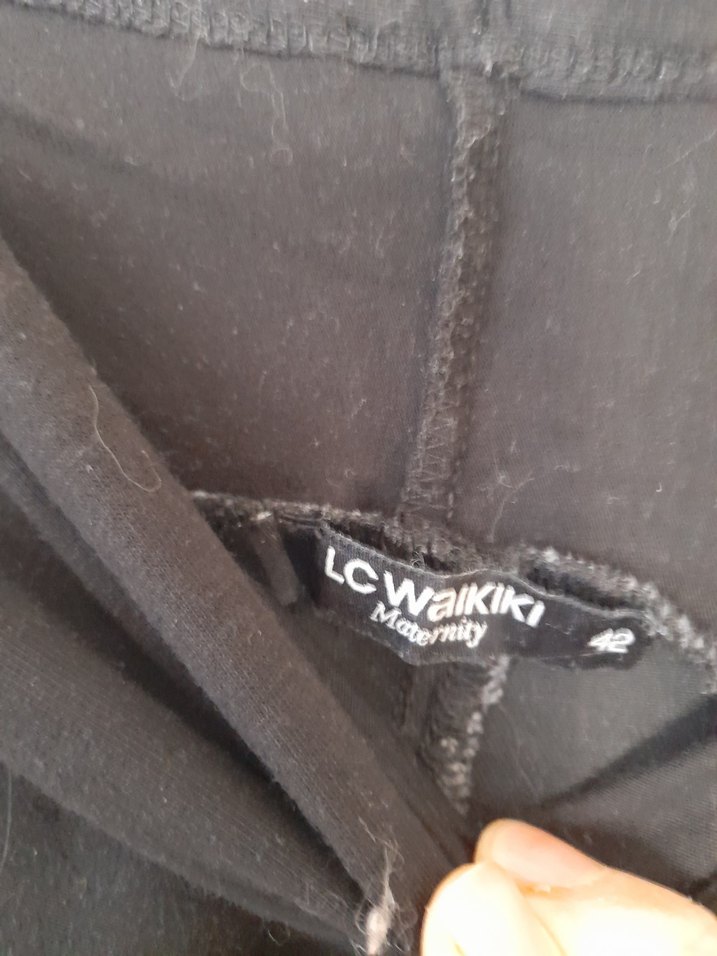 Siyah Kemerli Hamile Kot Pantolon - Görsel 3