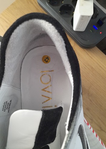 Beyaz siyah Bağcıklı Erkek Spor Ayakkabı - Görsel 3