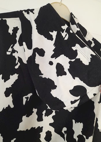 Kadın Siyah Beyaz Batik Desenli Kapüşonlu  takım - Görsel 8