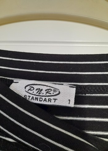 Çizgili Siyah Tunik - Görsel 2