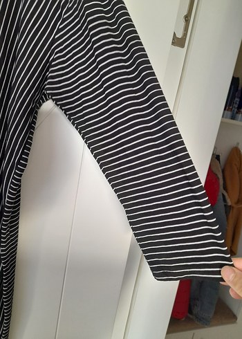 Çizgili Siyah Tunik - Görsel 4