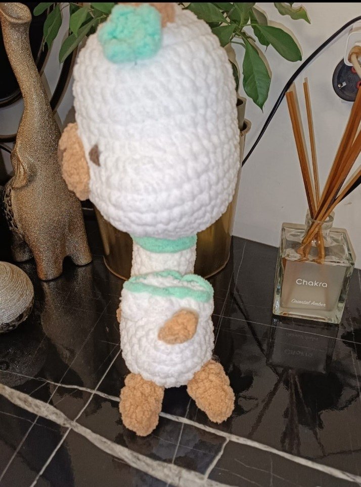 Pastel Renkli Beyaz Peluş Oyuncak - Görsel 4