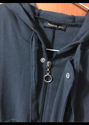 Zara Siyah Kapüşonlu Hamile Midi Ceket