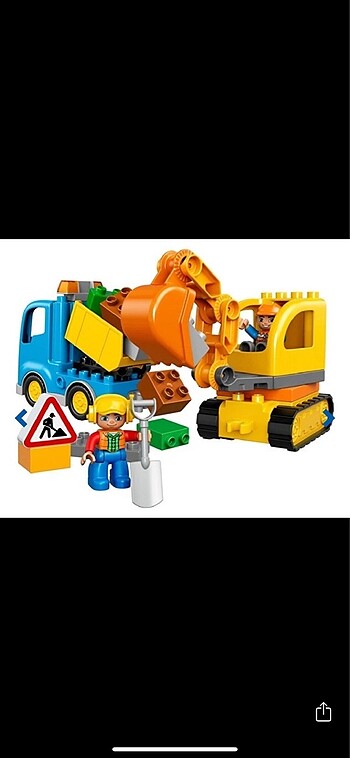 Diğer Lego Duplo ilk inşaat kamyonu