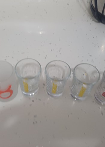 Paşabahçe Beyaz ve Gri Renkli Shot Bardak Seti