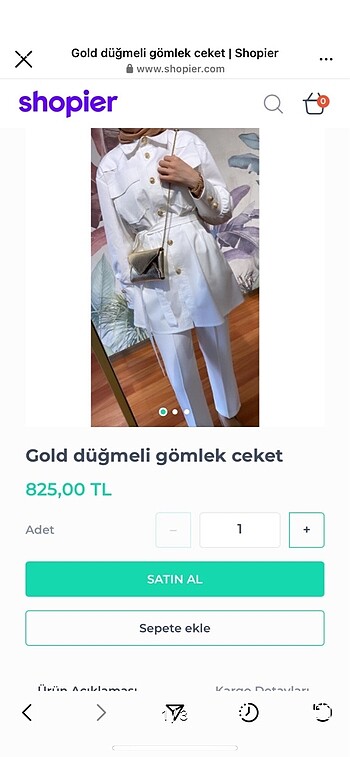 Gol düğmeli gömlek ceket