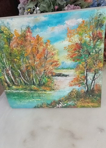 Renkli Doğa Manzarası Tablosu - Görsel 3