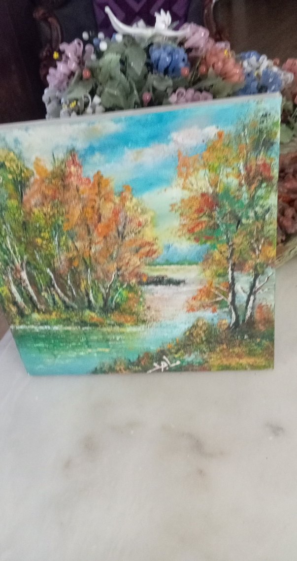 Renkli Doğa Manzarası Tablosu - Görsel 4