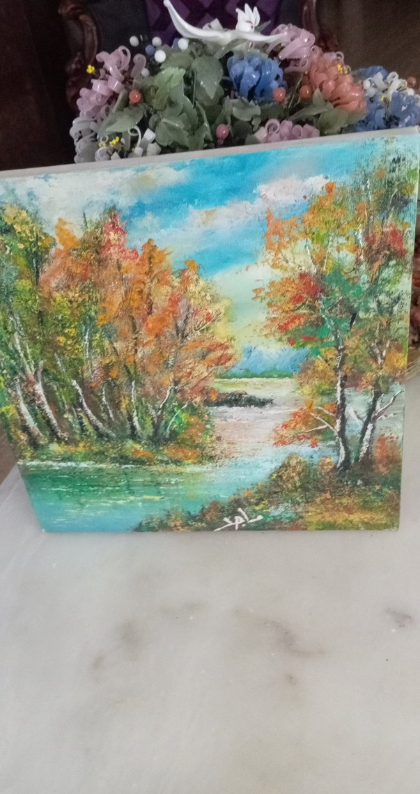 Renkli Doğa Manzarası Tablosu - Görsel 3