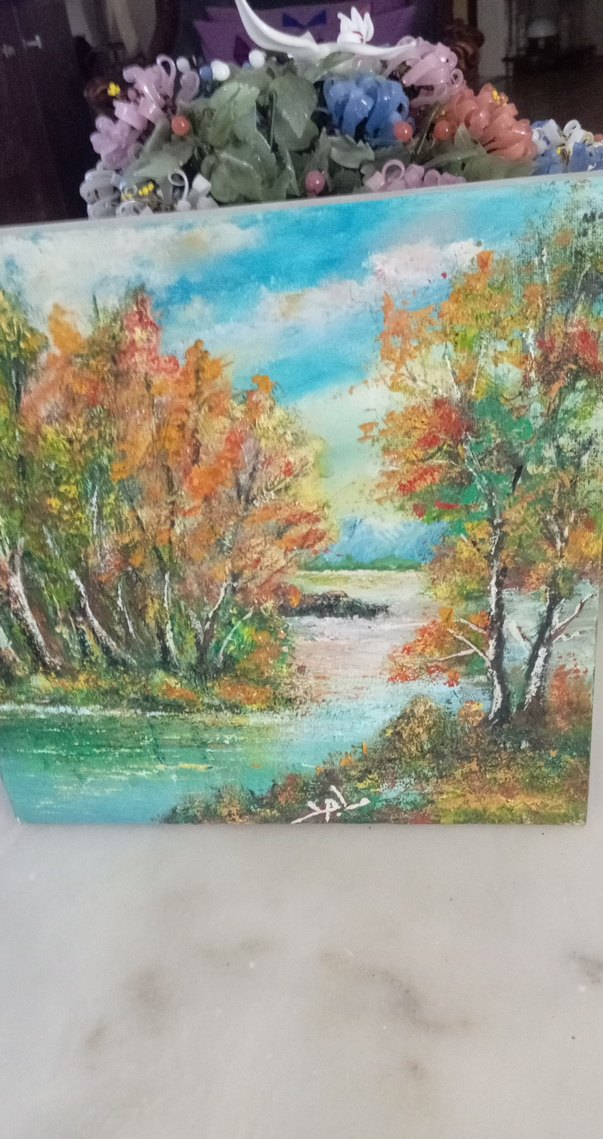 Renkli Doğa Manzarası Tablosu - Görsel 2