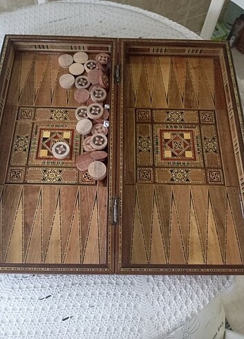 Hatemi işlemeli tavla - Görsel 5