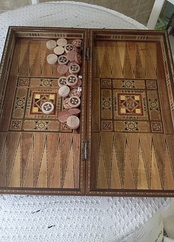 Hatemi işlemeli tavla - Görsel 6