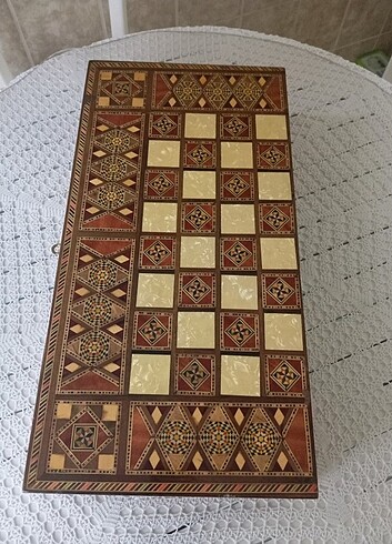 Hatemi işlemeli tavla - Görsel 8