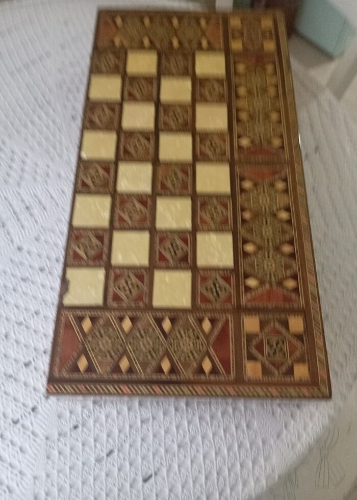 Hatemi işlemeli tavla - Görsel 4