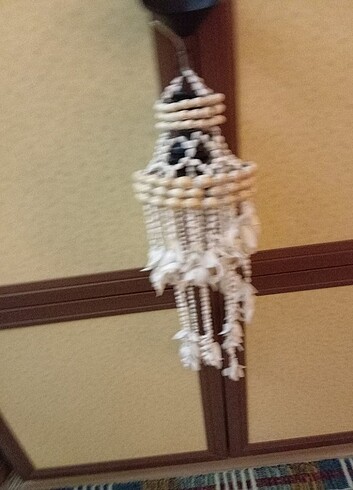 Deniz kabuklarından tekli avize - Görsel 2