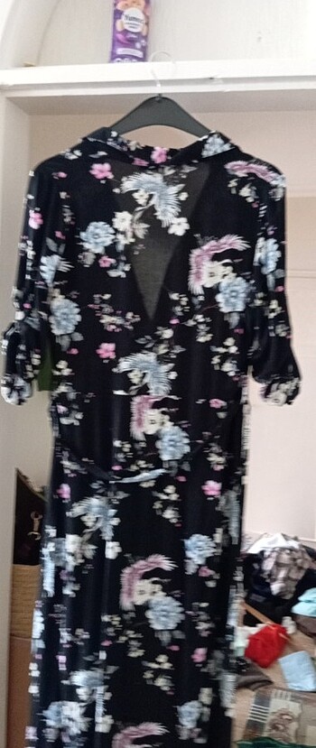 Viskon elbise - Görsel 5