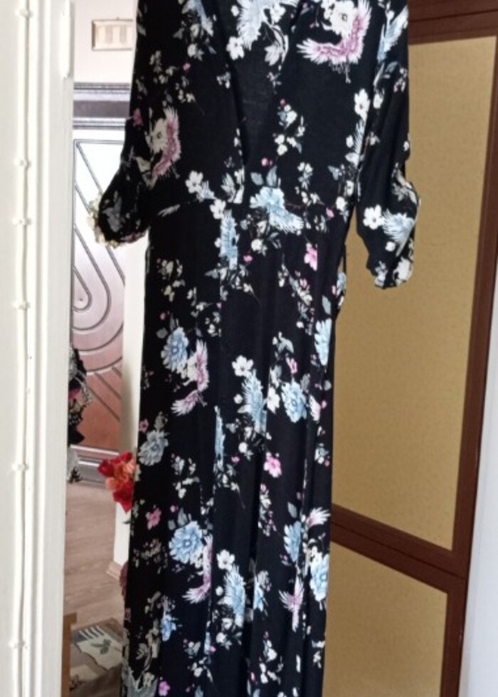 Viskon elbise - Görsel 2