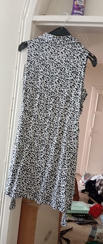 Viskon pamuklu elbise - Görsel 5