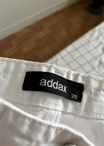Addax Erkek Gri Beyaz Denim