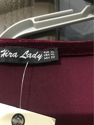 Bordo kadife etiketli - Görsel 5