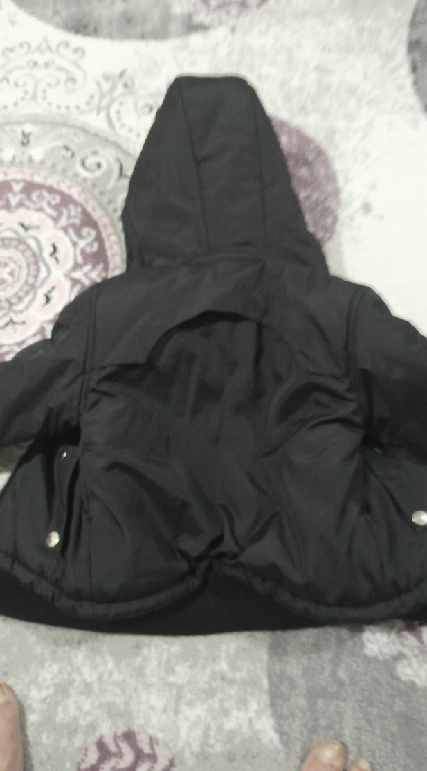 kalın kışlık sıcacık tutan erkek Çocuk Siyah mont yağmur geçirmz - Görsel 5