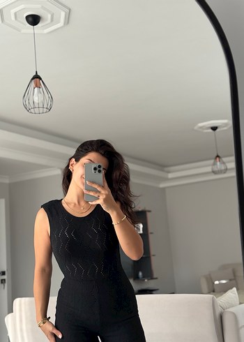 Mango Transparan Örgü Tulum - Görsel 6