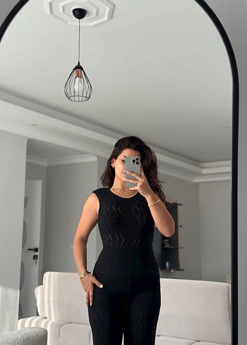 Mango Transparan Örgü Tulum - Görsel 4