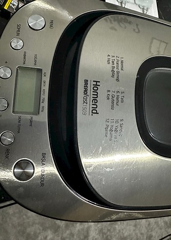 Homend Gray Ekmek ve Yoğurt Yapma Makinesi - Görsel 6