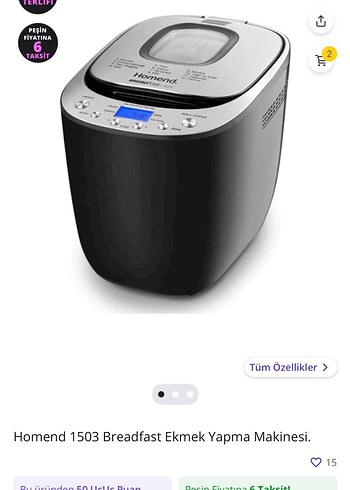 Homend Gray Ekmek ve Yoğurt Yapma Makinesi - Görsel 10