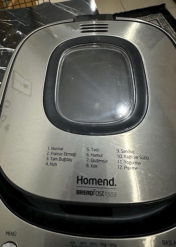 Homend Gray Ekmek ve Yoğurt Yapma Makinesi - Görsel 5