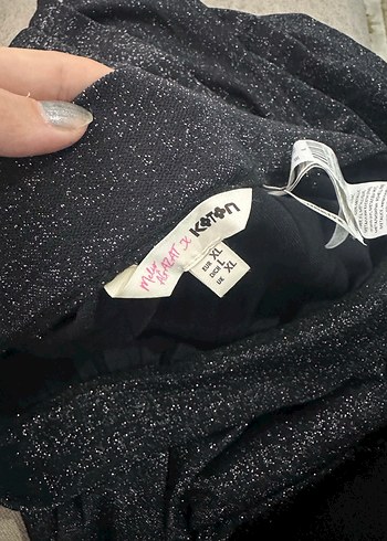 xl Beden siyah Renk Koton Uzun Etek Meliz Ağazat Koleksiyonu