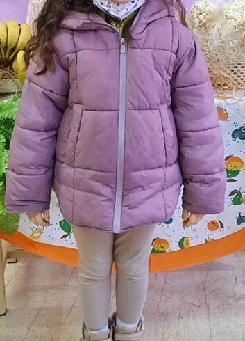 Zara kiz cocuk sisme mont
