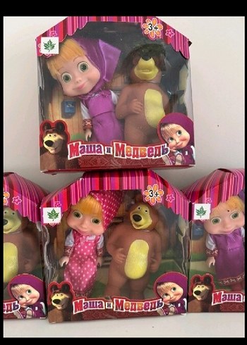 Renkli Masha ve Ayı Bebek Seti