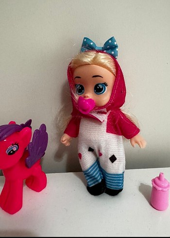 Winx Club Renkli Pembe Bebek ve Aksesuarları cry babies