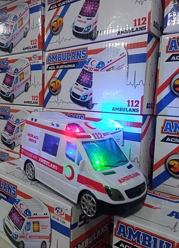 Sesli ışıklı gezen ambulans 