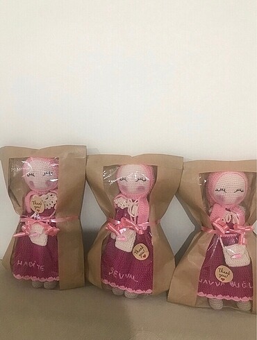 Beden Renk Amigurumi tesettürlü bebek