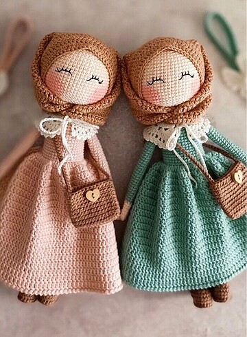 Beden Amigurumi tesettürlü bebek