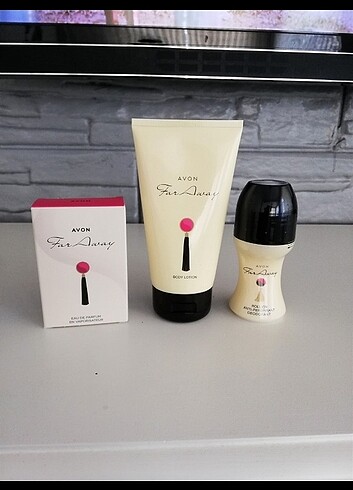 Far away 30ml parfum. Losyon. Rolon
