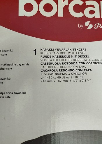 2 li borcam fırın kabı... - Görsel 7