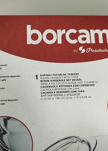 2 li borcam fırın kabı... - Görsel 6