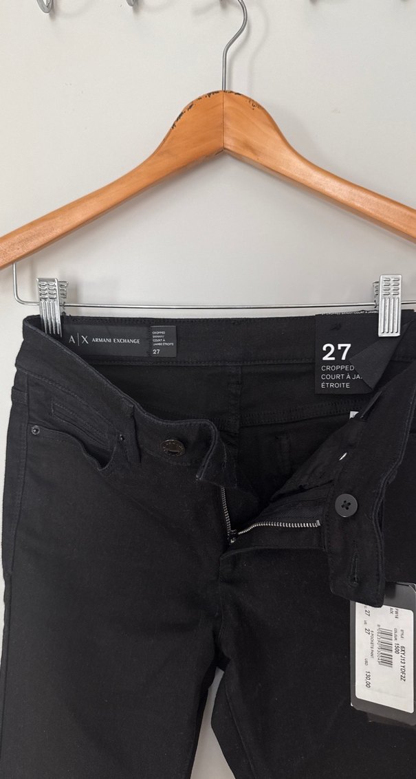 Armani Siyah Kot Pantolon - Görsel 3