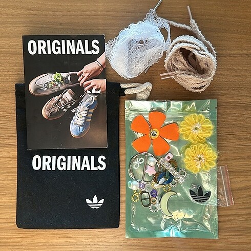 Adidas Samba Bağcık ve Charm Seti