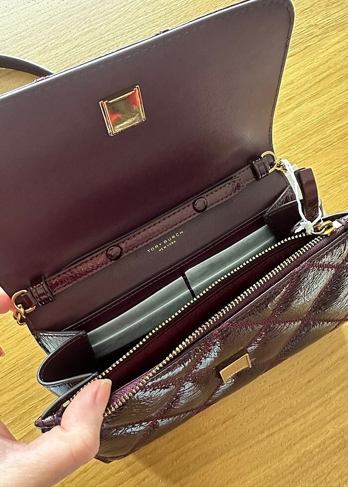 Tory Burch Bordo Çanta - Görsel 3