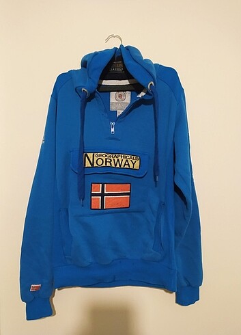 Orjinal Norway geographical Erkek kapşonlu Sweatshirt