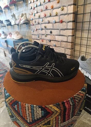 42.5 Beden siyah Renk Orijinal Asics Goretex Erkek Spor Ayakkabı 