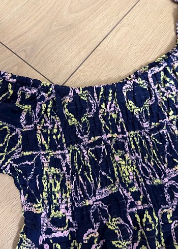 Bohem Tarz Çok Renkli Uzun Elbise plaj - Görsel 3